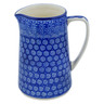 Polish Pottery Pitcher 45 oz Winter Frost