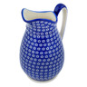 Polish Pottery Pitcher 49 oz Azul Garden