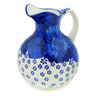 Polish Pottery Pitcher 5 Cup Divine Cobalt UNIKAT