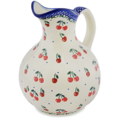 Polish Pottery Pitcher 5 Cup