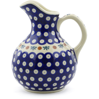 Polish Pottery Pitcher 5 Cup Mosquito