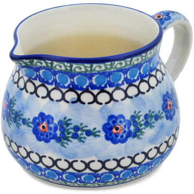 Polish Pottery Pitcher 50 oz Blue Delight UNIKAT