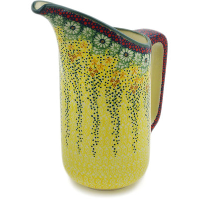 Polish Pottery Pitcher 51 oz Sunshine Grotto UNIKAT