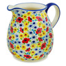 Polish Pottery Pitcher 54 oz Winter To Spring UNIKAT