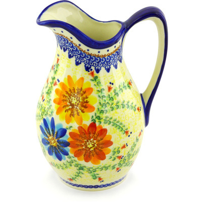 Polish Pottery Pitcher 59 oz UNIKAT