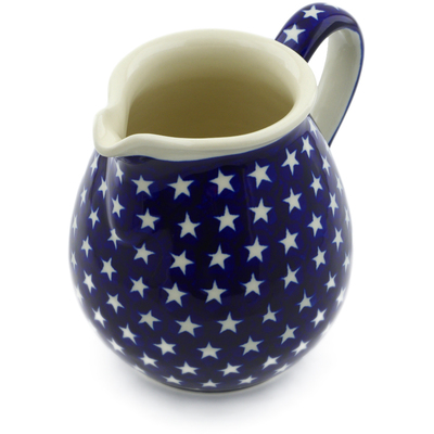 Polish Pottery Pitcher 6 Cup America The Beautiful