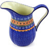 Polish Pottery Pitcher 6 Cup Aztec Night