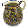 Polish Pottery Pitcher 6 Cup Brown Beauty UNIKAT