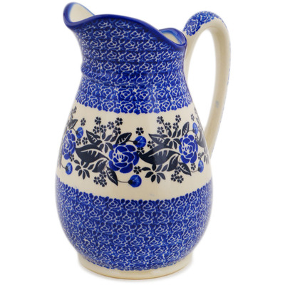 Polish Pottery Pitcher 6 cups Midnights
