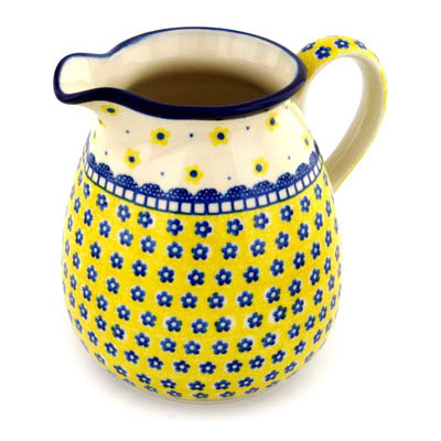 Polish Pottery Pitcher 67 oz Sunshine