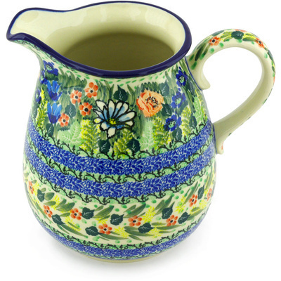 Polish Pottery Pitcher 67 oz Wildflower UNIKAT