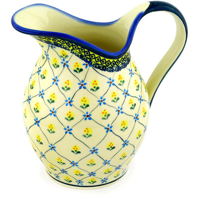 Polish Pottery Pitcher 7&frac34; Cup Princess Royal