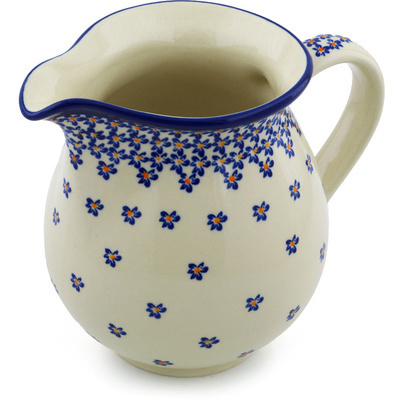 Polish Pottery Pitcher 7 Cup Remember Me