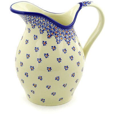 Polish Pottery Pitcher 7&frac34; Cup Remember Me