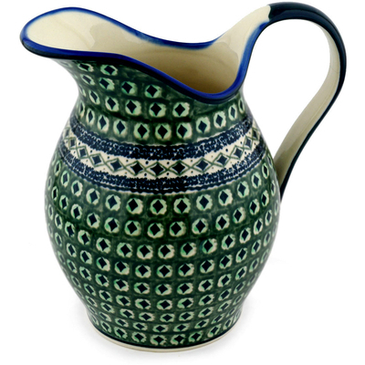 Polish Pottery Pitcher 7&frac34; Cup Tamborine