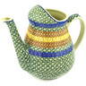 Polish Pottery Pitcher 71 oz Grecian Sea