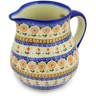 Polish Pottery Pitcher 8 cups Amarillo