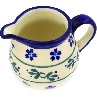 Polish Pottery Pitcher 8 oz Daisy Field