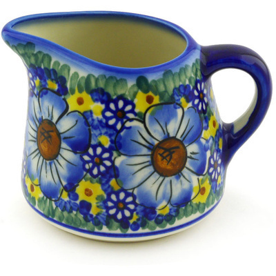 Polish Pottery Pitcher 8 oz UNIKAT