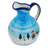 Polish Pottery Pitcher 80 oz North Pole UNIKAT