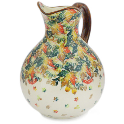 Polish Pottery Pitcher 84 oz Autumn Wind UNIKAT