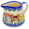 Polish Pottery Pitcher 9 oz Mushroom Love UNIKAT