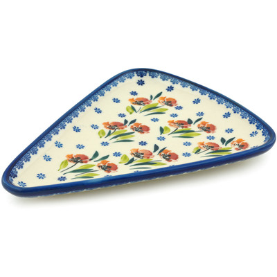 Polish Pottery Pizza Plate 11&quot; UNIKAT