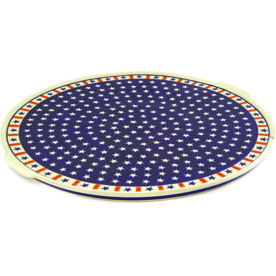 Polish Pottery Pizza Plate 17&quot; Americana