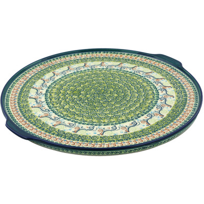 Polish Pottery Pizza Plate 17&quot;