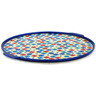 Polish Pottery Pizza Plate 17&quot; Juvenescent