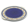 Polish Pottery Pizza Plate 17&quot; Pumpkin Spice
