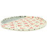 Polish Pottery Pizza Plate 17&quot; Together Forever