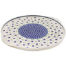 Polish Pottery Pizza Plate 18&quot; Mariposa Lily