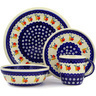 Polish Pottery Place Setting 11&quot; Apple Pears