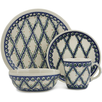 Polish Pottery Place Setting 11&quot; Ivy