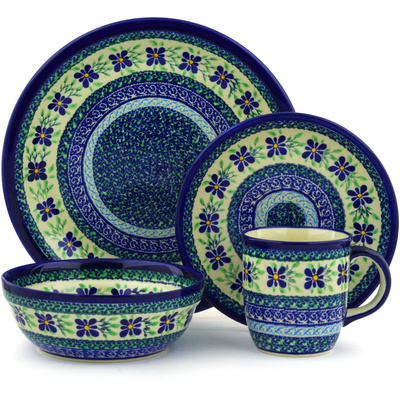 Polish Pottery Place Setting 11&quot; Sweet Violet