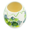 Faience Planter 4&quot; Green Wave