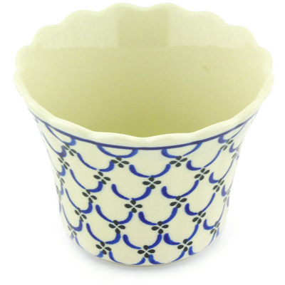 Polish Pottery Planter 5&quot; Garden Lattice