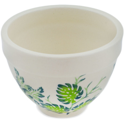 Polish Pottery Planter 5&quot; Monstera Deliciosa