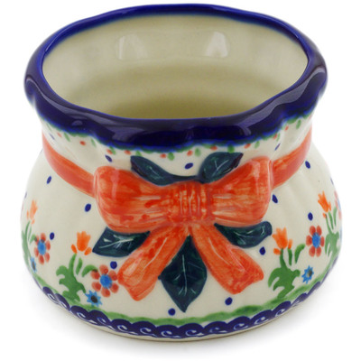 Polish Pottery Planter 5&quot; Spring Flowers