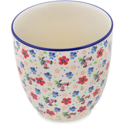 Polish Pottery Planter 6&quot; Spring Meadow UNIKAT
