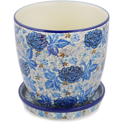 Polish Pottery Planter 6&quot; UNIKAT