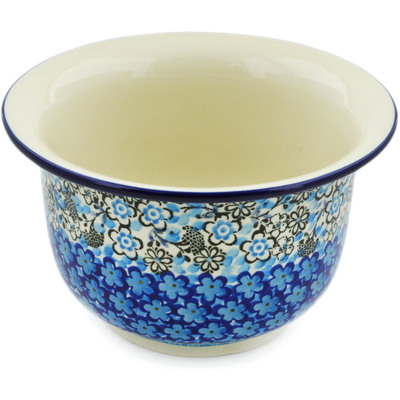 Polish Pottery Planter 7&quot; Out Of Blue UNIKAT