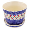 Polish Pottery Planter 7&quot; Rings Of Happiness