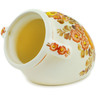 Faience Planter 8&quot; Brown Sunshine