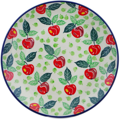 Polish Pottery Plate 10&quot; Apple Picking