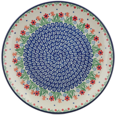 Polish Pottery Plate 10&quot; Babcia&#039;s Garden