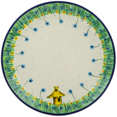 Polish Pottery Plate 10&quot; Beehive Full Of Bees UNIKAT