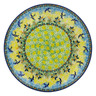 Polish Pottery Plate 10&quot; Birds In The Sunset UNIKAT