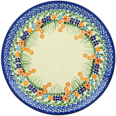 Polish Pottery Plate 10&quot; Blissful Daisy